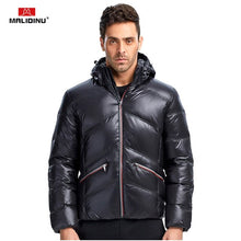 Load image into Gallery viewer, MALIDINU 2020 Men Down Jacket Winter Down Coat Brand Thick Warm Winter Jacket Men 70%White Duck Down Shiny Down Jacket Men Wear