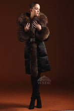 Load image into Gallery viewer, Plus size 5XL Goose Down coat 2019 Winter Jacket Women Down jackets luxury slim long thicken raccoon fur Hooded Outerwear