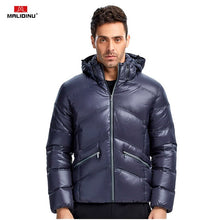 Load image into Gallery viewer, MALIDINU 2020 Men Down Jacket Winter Down Coat Brand Thick Warm Winter Jacket Men 70%White Duck Down Shiny Down Jacket Men Wear
